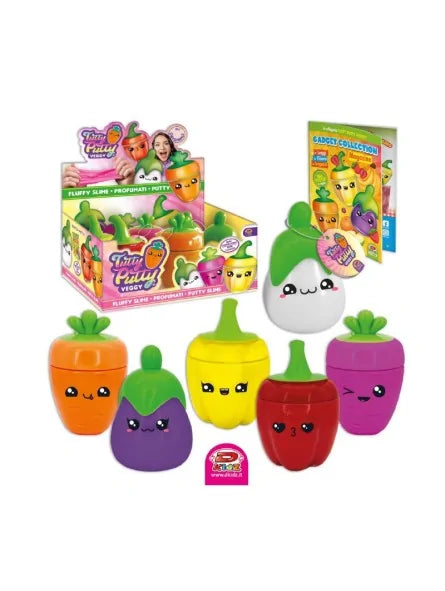 Dim02285P Putty Veggy  Slime Modellabile a Tema Orto e Verdure