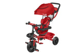 Globo 05621 Triciclo Evolutivo 5 in 1 . Passeggino e Triciclo in Metallo Rosso