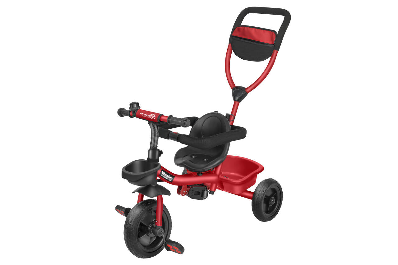 Globo 05621 Triciclo Evolutivo 5 in 1 . Passeggino e Triciclo in Metallo Rosso