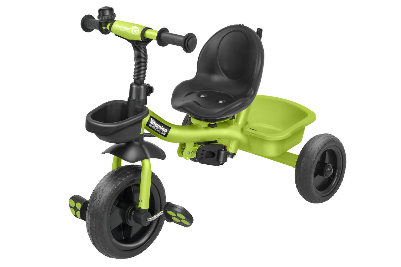 Globo 05621 Triciclo Evolutivo 5 in 1 . Passeggino e Triciclo in Metallo verde