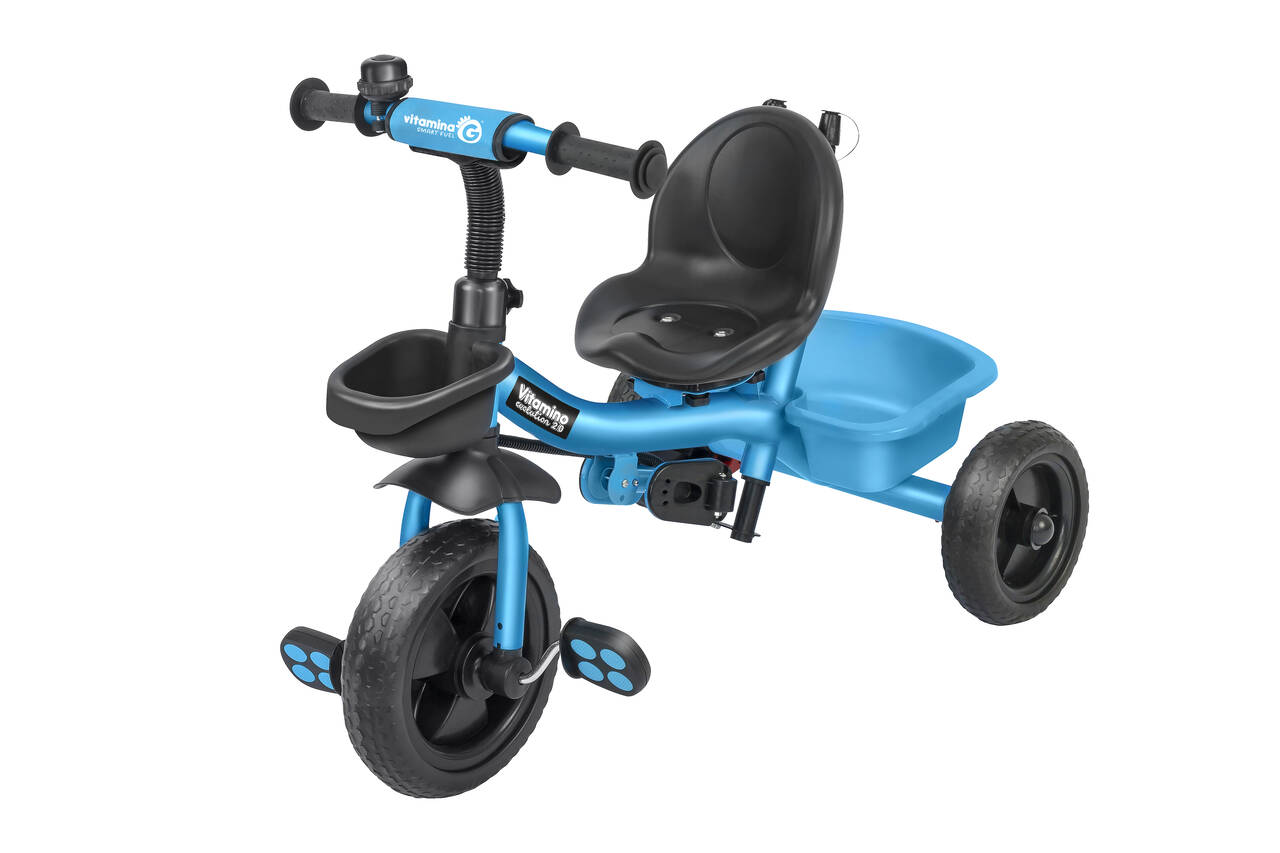 Globo 05620 Triciclo Evolutivo 5 in 1 . Passeggino e Triciclo in Metallo Azzurro