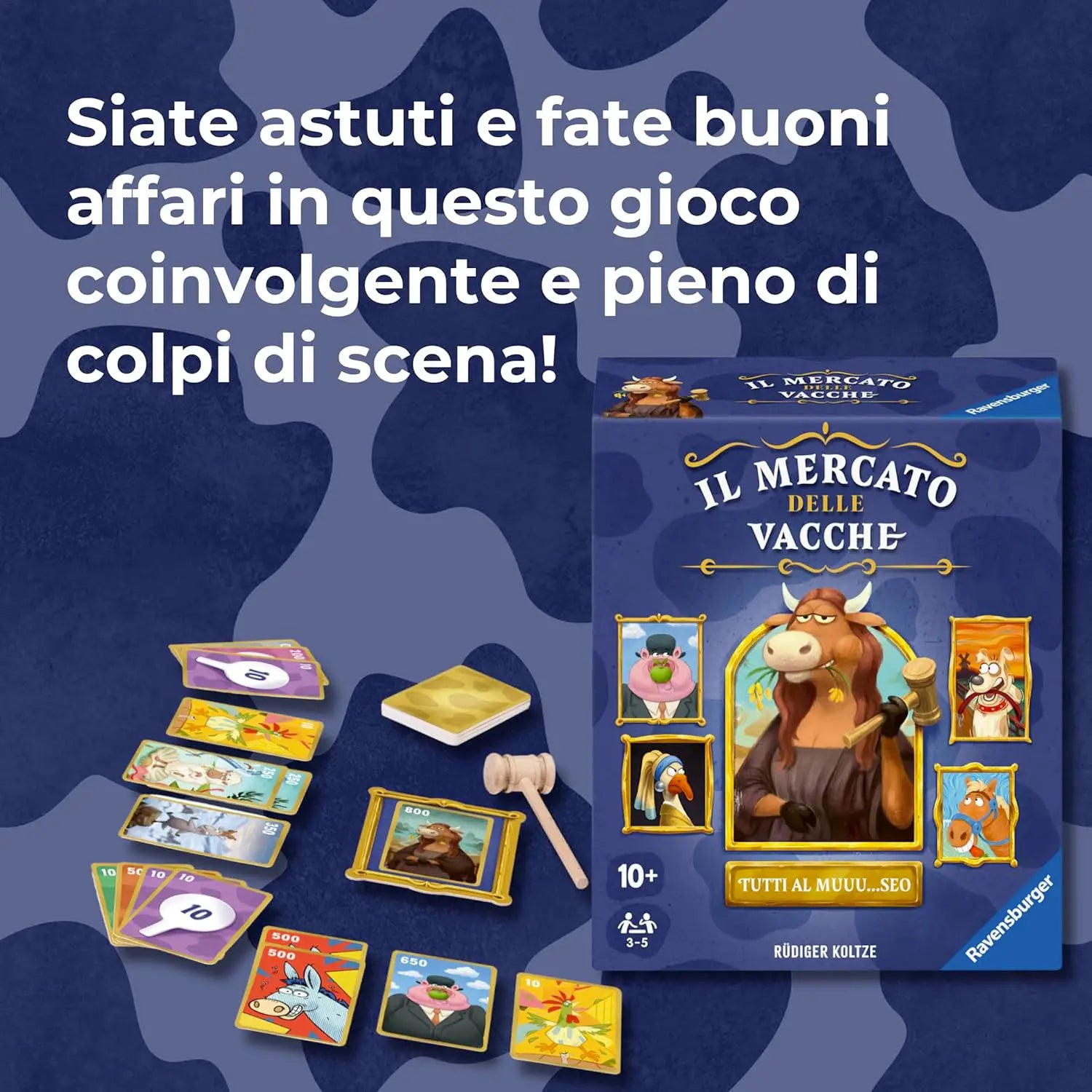 24914 Ravensburger Il Mercato delle Vacche  Gioco da Tavolo Strategico