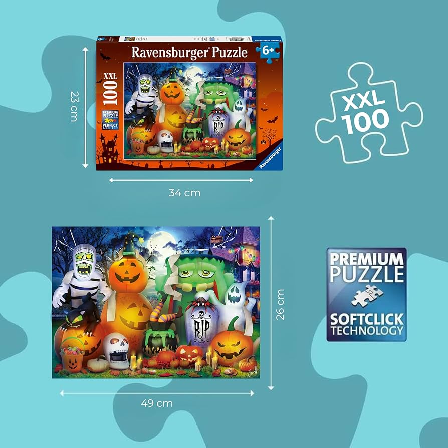 04247  Ravensburger Puzzle XXL 100 Pezzi Divertimento spettrale