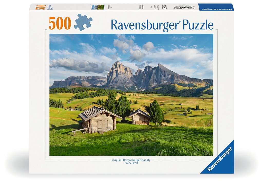 01383 Ravensburger Puzzle 500 Pezzi Alpe di Siusi  Paesaggio Dolomitico