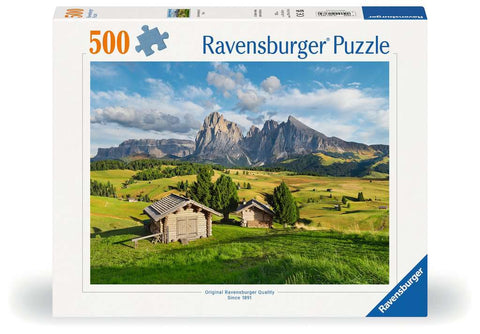 01383 Ravensburger Puzzle 500 Pezzi Alpe di Siusi  Paesaggio Dolomitico