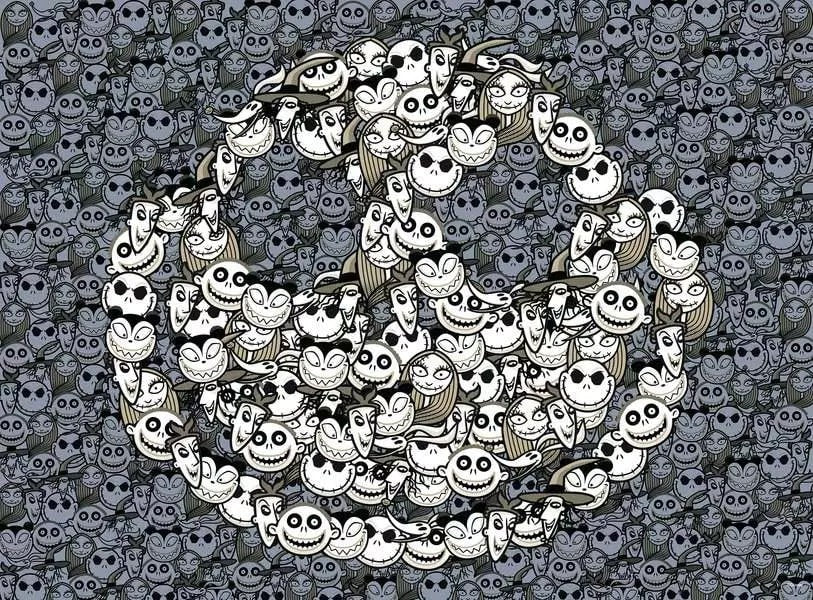 01501 Ravensburger puzzle 500 pezzi Nightmare before Christmas