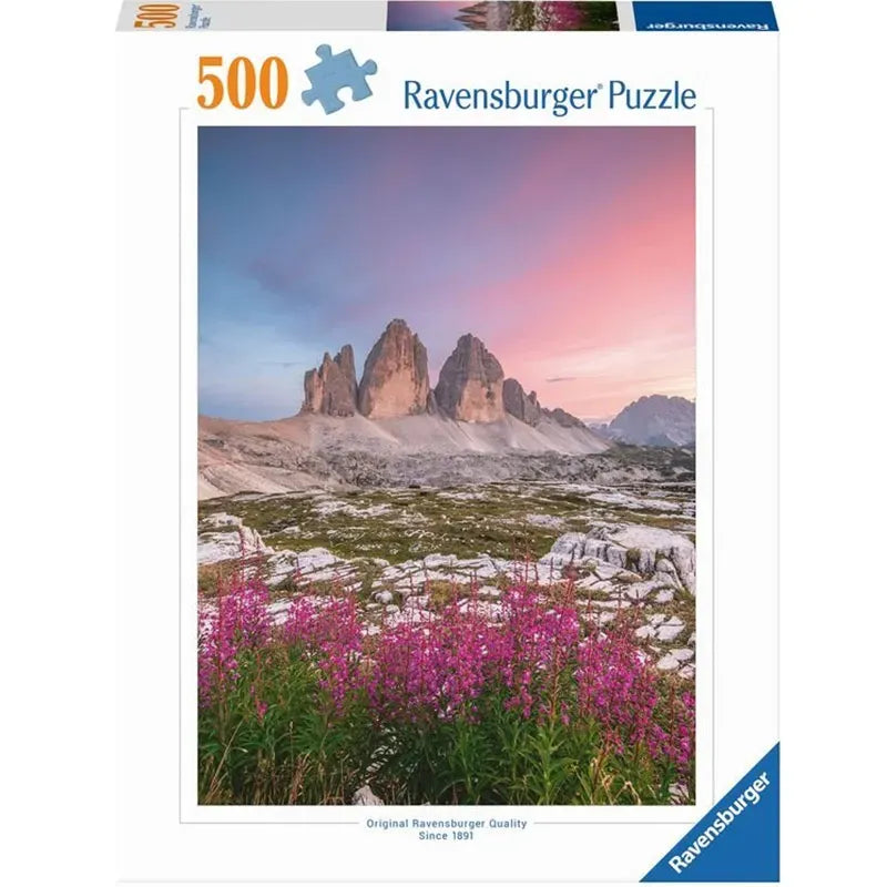 01793  Ravensburger puzzle 500 pezzi Le Tre Cime di Lavaredo