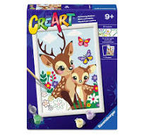 23059 Ravensburger CreArt Serie D - Adorabili cerbiatti