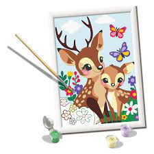 23059 Ravensburger CreArt Serie D - Adorabili cerbiatti