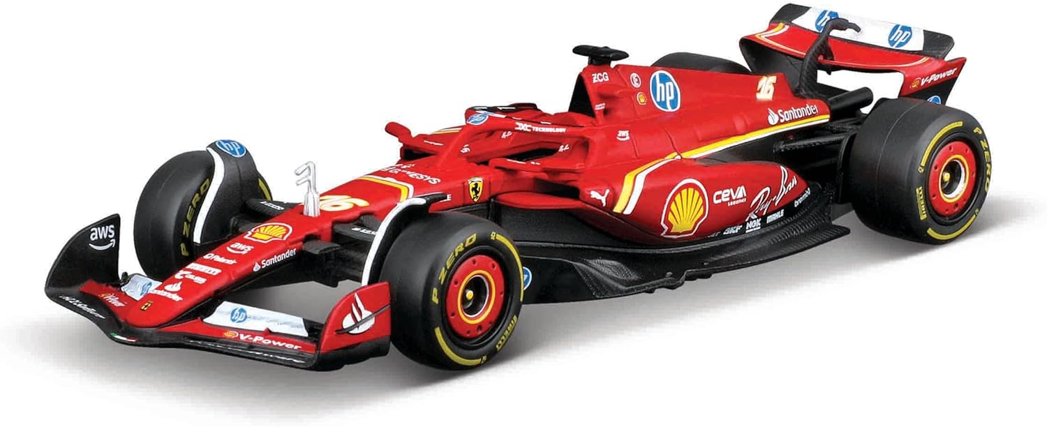 82671RC RC FORMULA Racing Ferrari SF-24 diecast 1:41 con TRACCIATO