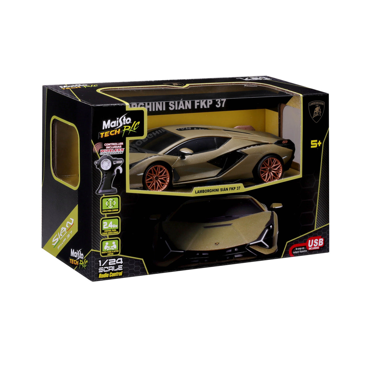82580_82338 Bburago Maisto Tech RC LAMBORGHINI SIAN FKP 37 1:24 Special Pack