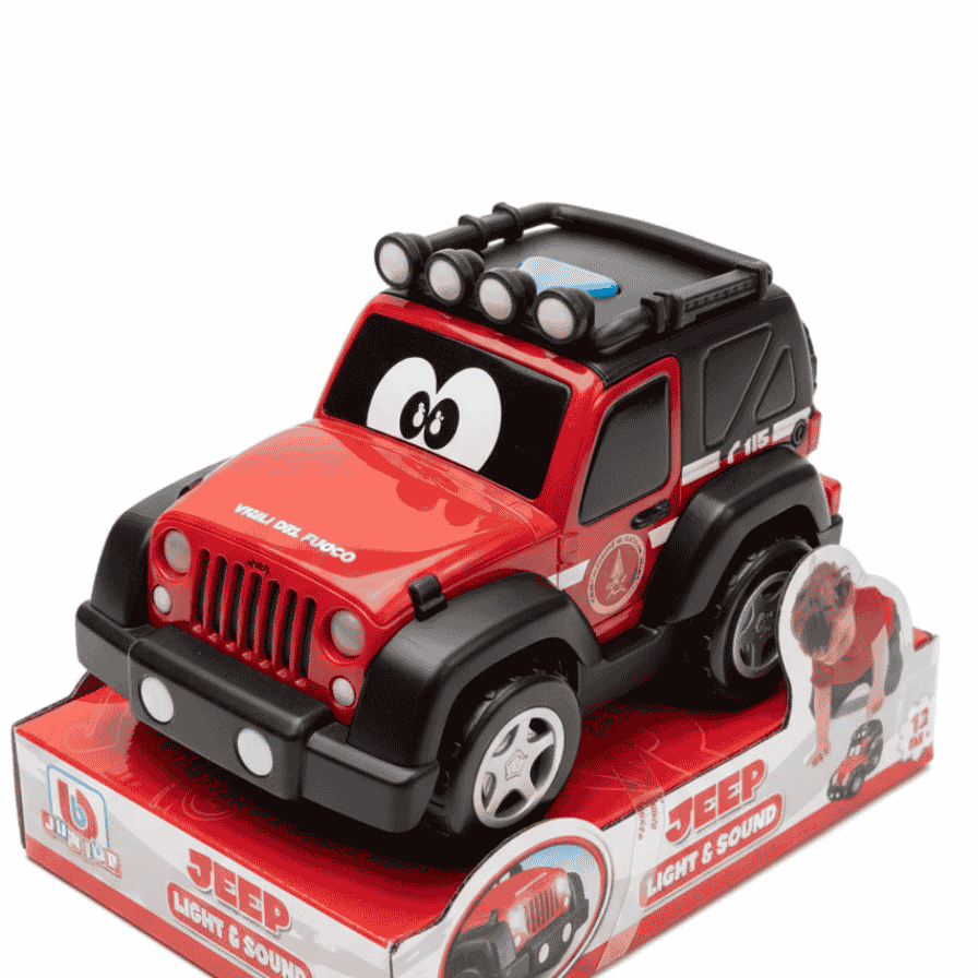 16-81201 Bburago Junior Jeep Vigili del Fuoco Light & Sound