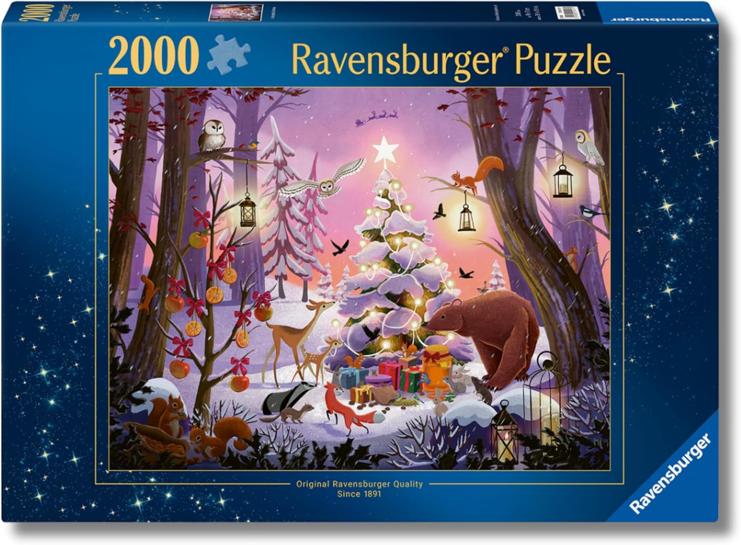 12001417 Christmas in the Woods Ravensburger 2000 pz puzzle