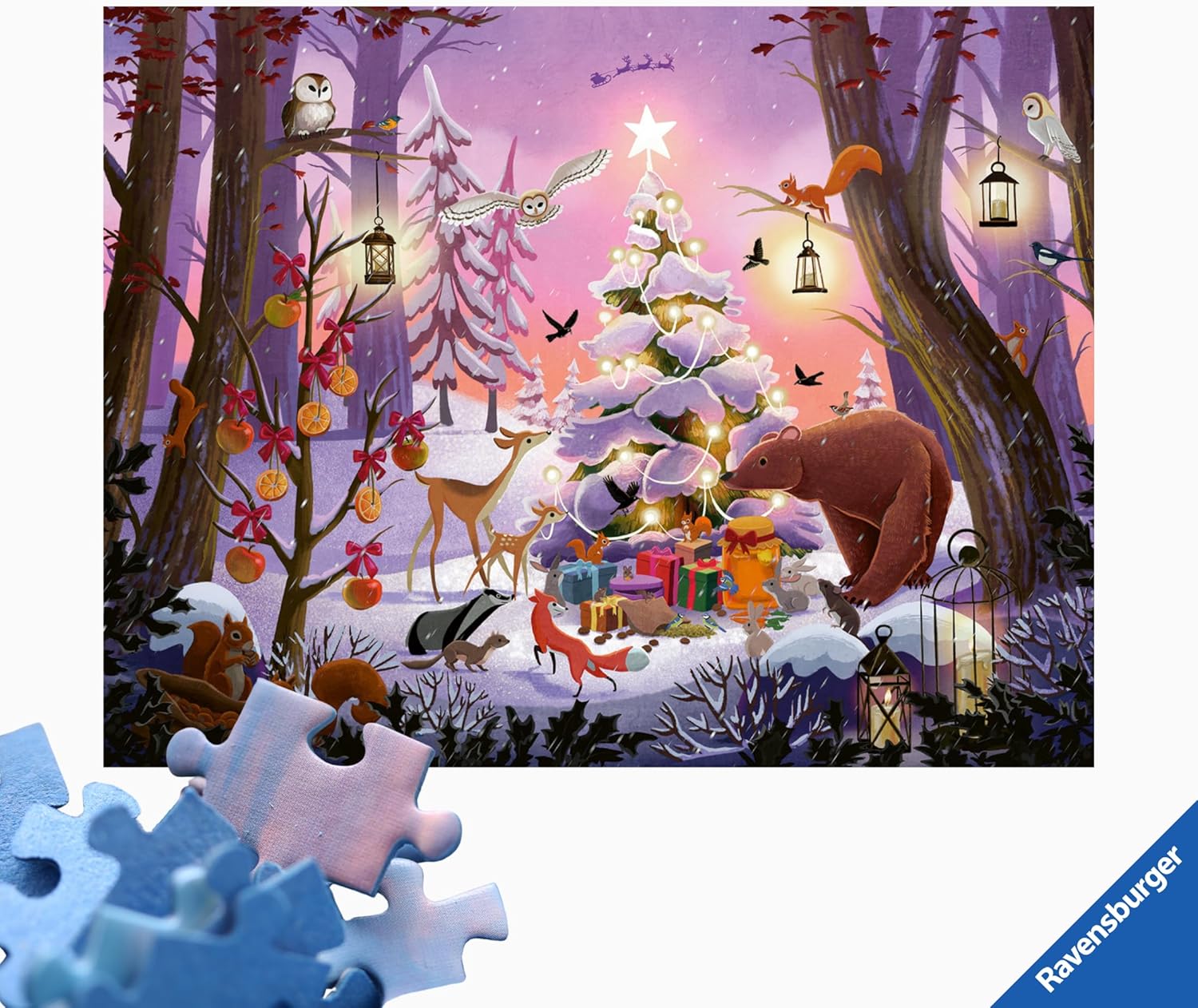12001417 Christmas in the Woods Ravensburger 2000 pz puzzle
