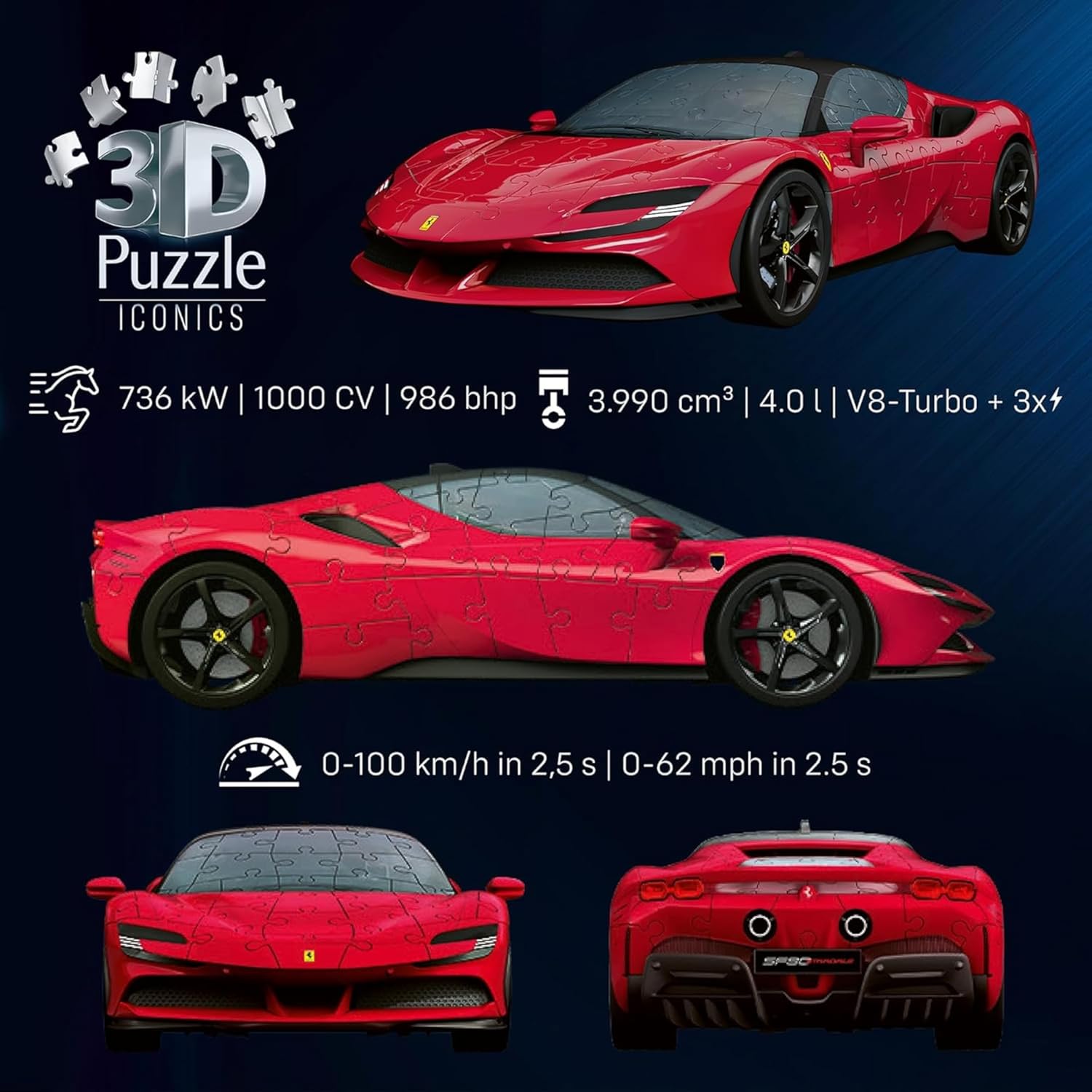 12008041 Ferrari SF90 Stradale Ravensburger 3D Puzzle