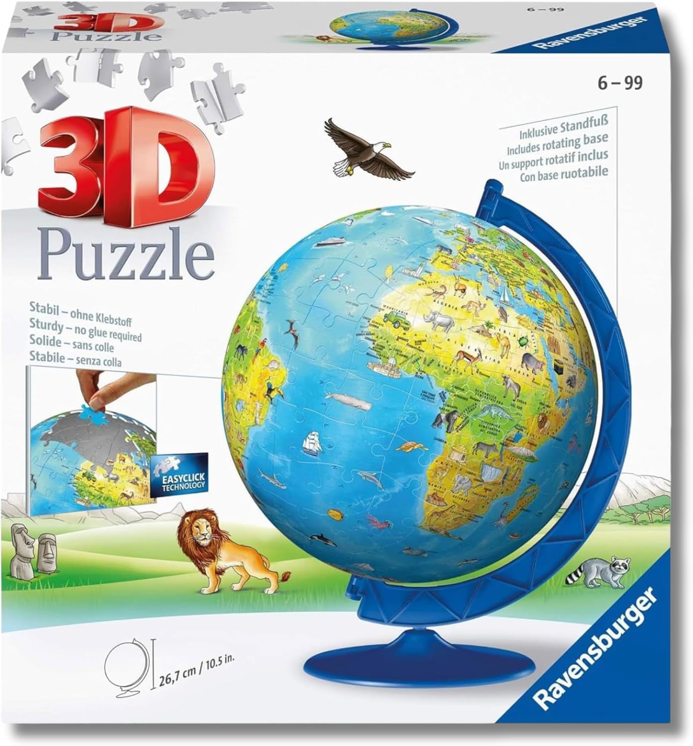 12340 3D Globo 180 pezzi - Ravensburger 3D Puzzle