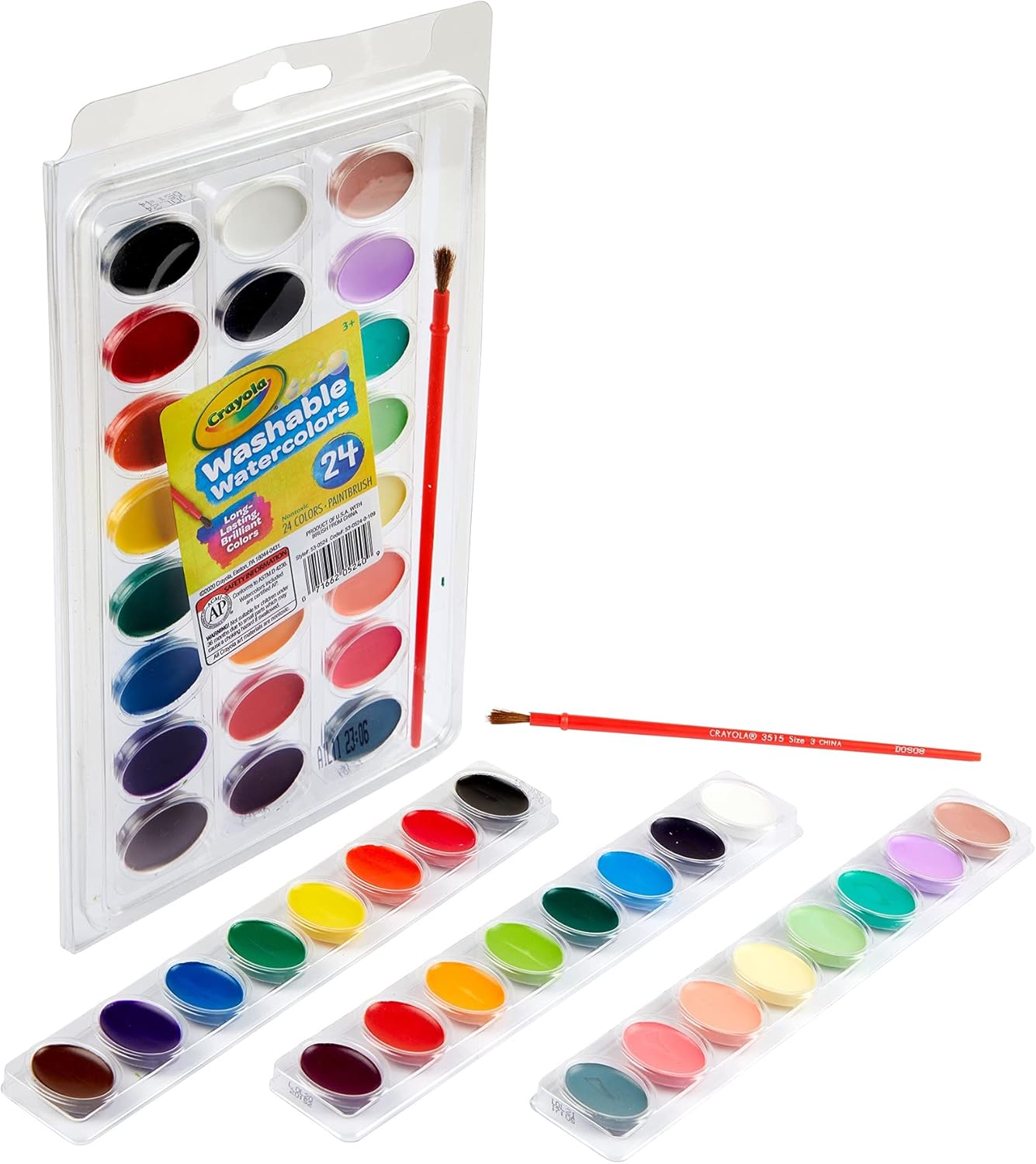 53-0524 CRAYOLA - I Lavabilissimi, Acquerelli Lavabili 24 colori