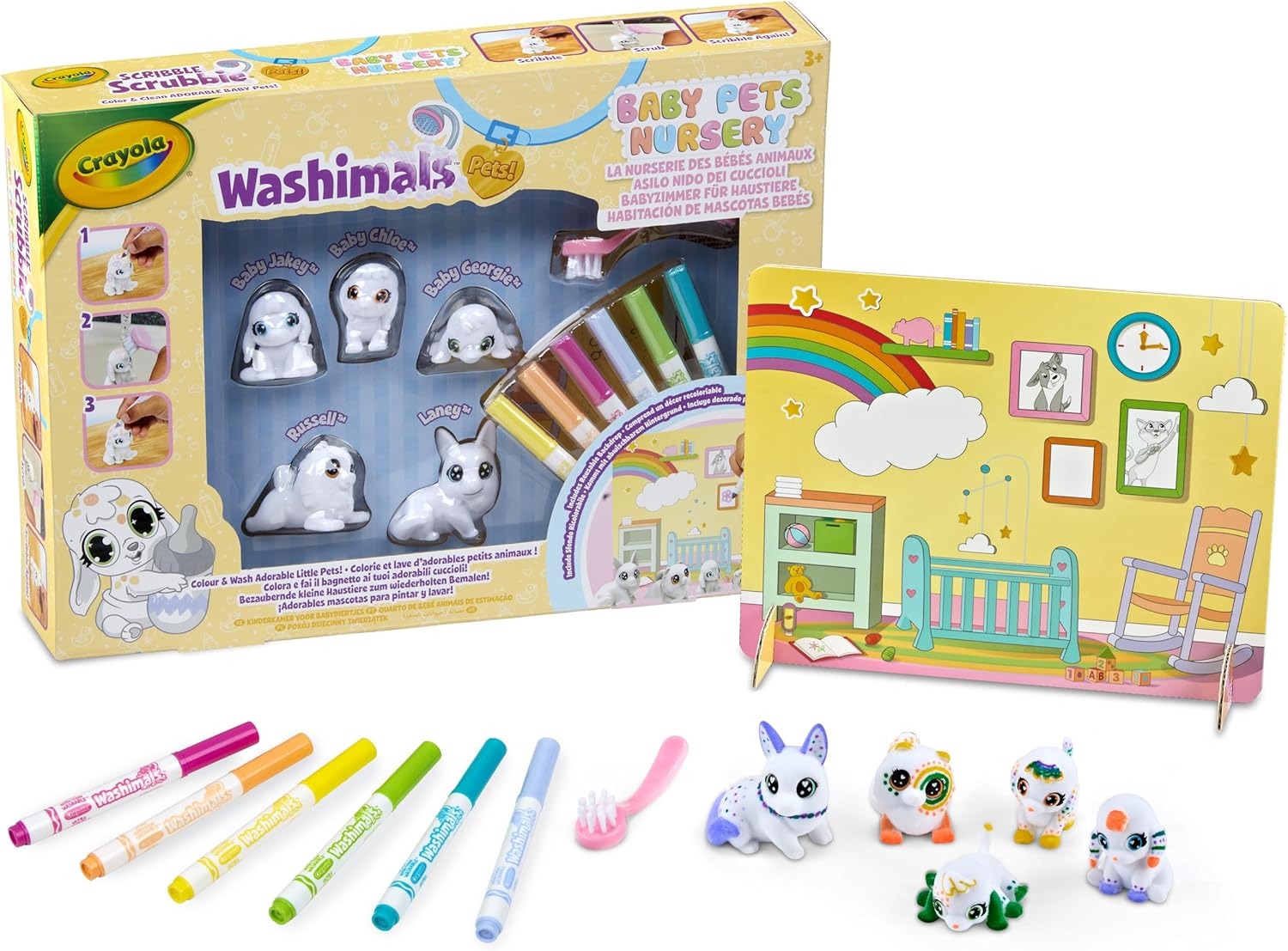 74-7516 - CRAYOLA Washimals Pets - Baby Pets Nursery