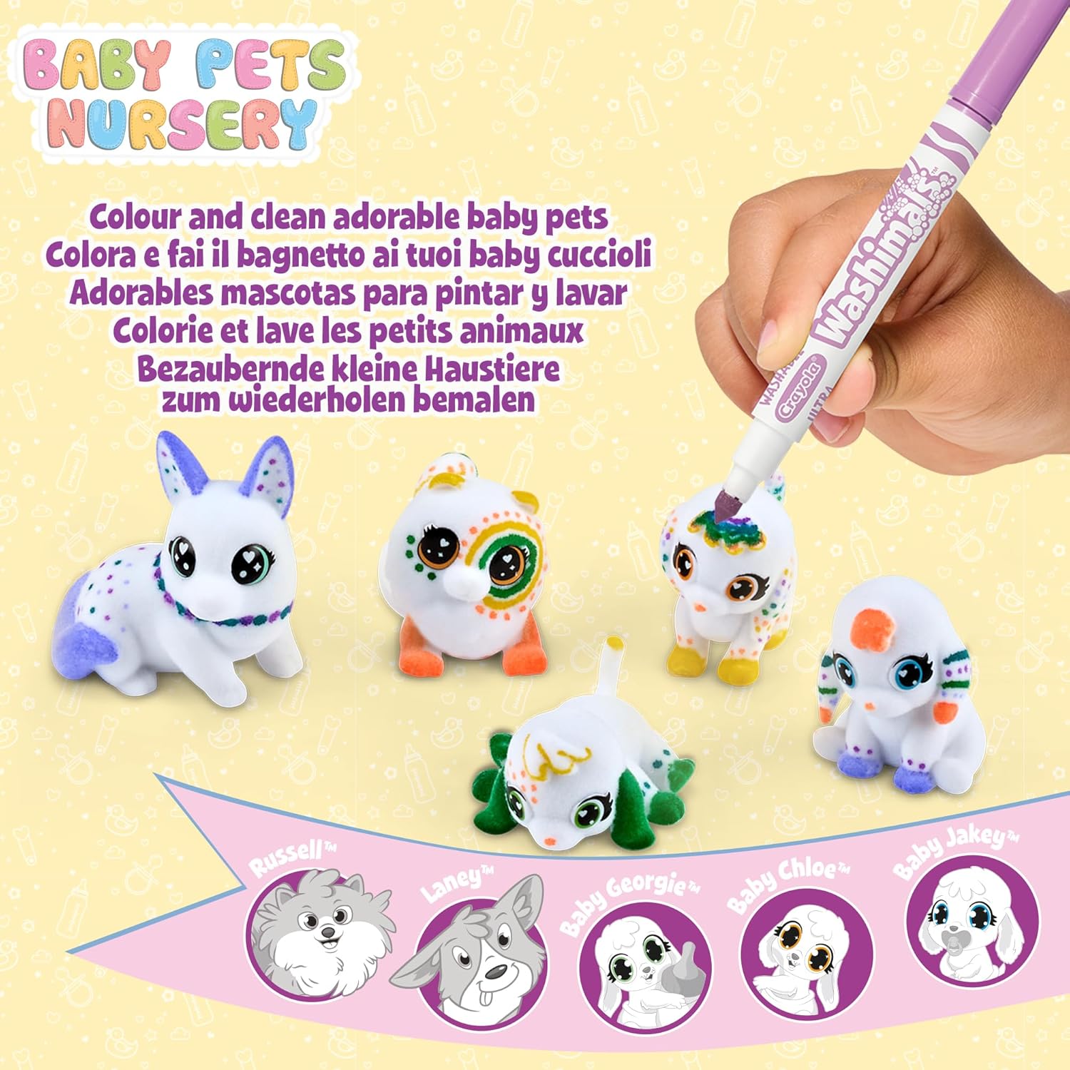 74-7516 - CRAYOLA Washimals Pets - Baby Pets Nursery