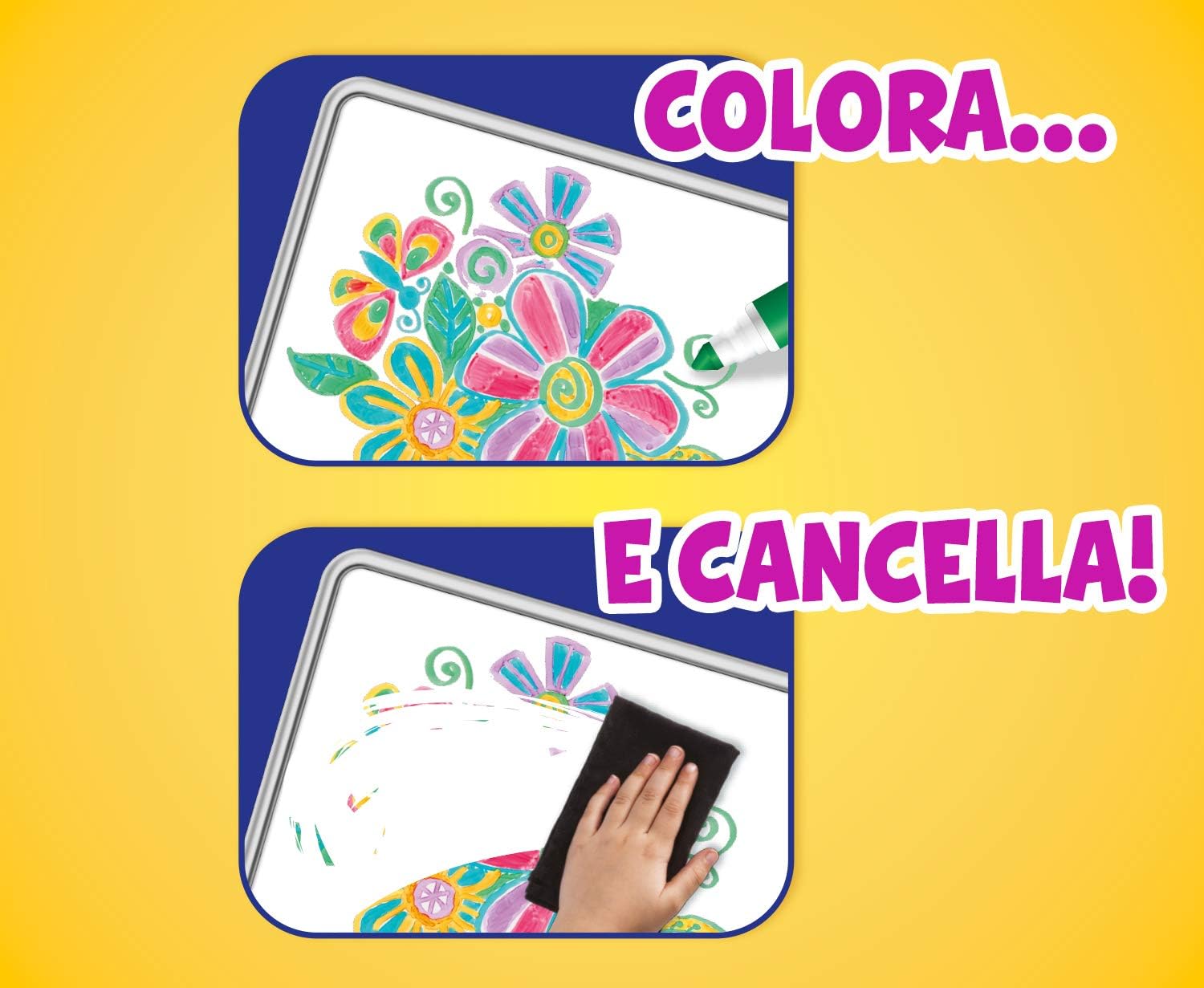 98-2003 CRAYOLA - Lavagnetta Colora & Ricolora con 4 Pennarelli Dry Erase