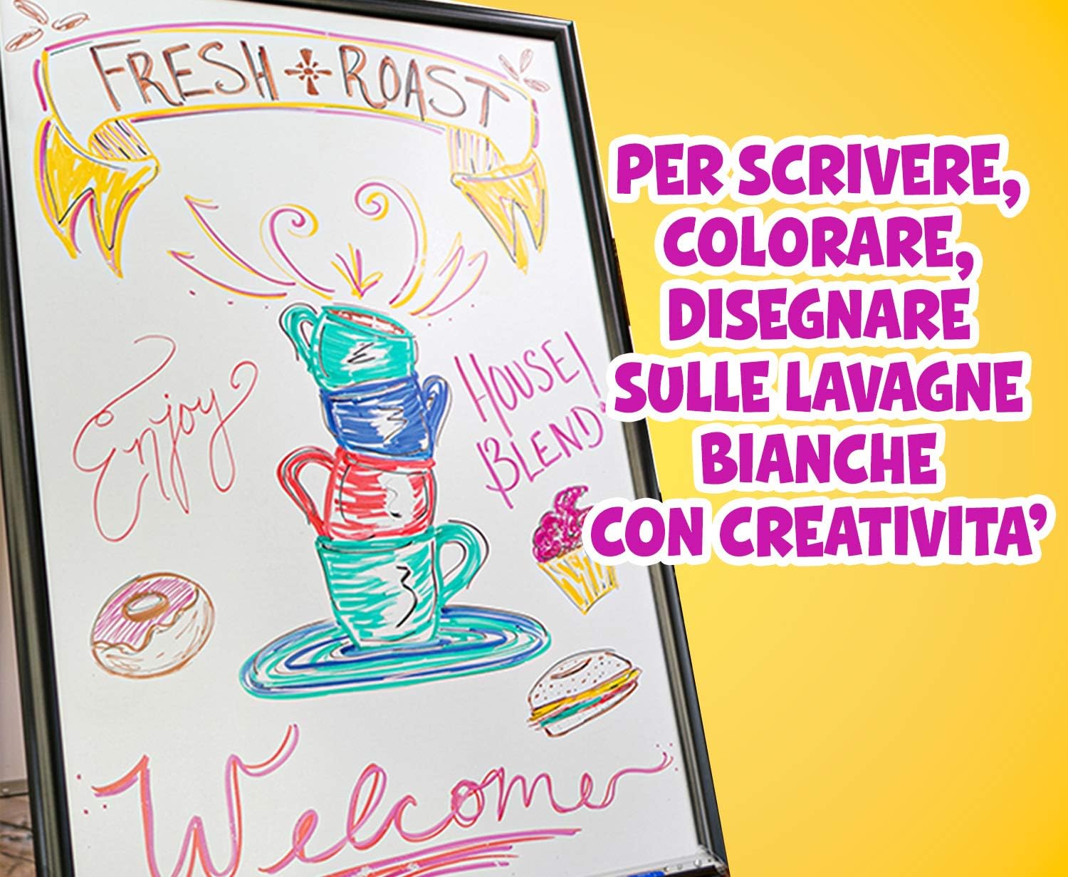 98-2003 CRAYOLA - Lavagnetta Colora & Ricolora con 4 Pennarelli Dry Erase