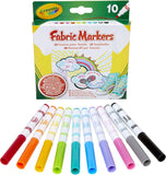 58-8633 Crayola  Pennarelli per tessuti, 10 pezzi
