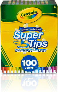 58-5100 CRAYOLA Super Tips - 100 Pennarelli per Adulti a Punta Media