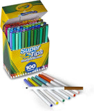 58-5100 CRAYOLA Super Tips - 100 Pennarelli per Adulti a Punta Media