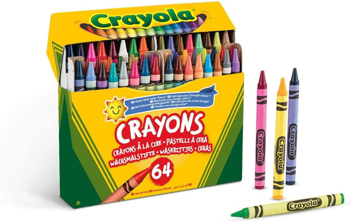 52-6448 CRAYOLA Pastelli a Cera, Confezione da 64 crayon