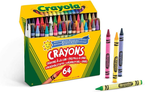 52-6448 CRAYOLA Pastelli a Cera, Confezione da 64 crayon