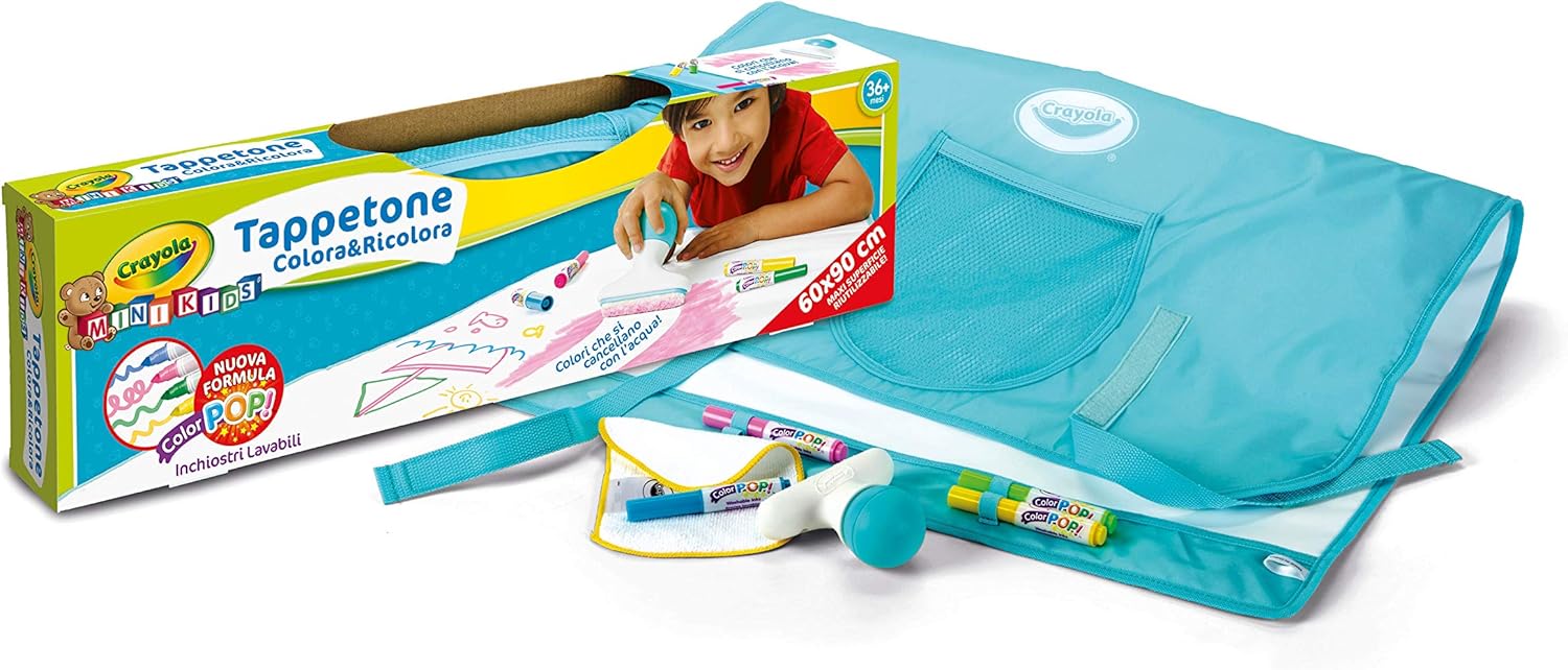 CRAYOLA  Colora e Ricolora - Tappetone, Maxi superficie riutilizzabile