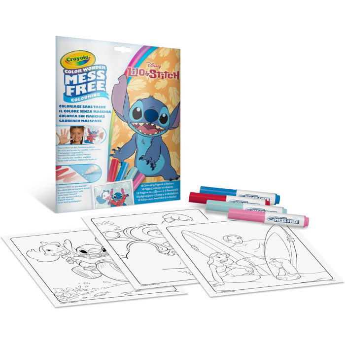 25-7021 CRAYOLA - Color Wonder, Coloring Set con 18 Pagine da colorare
