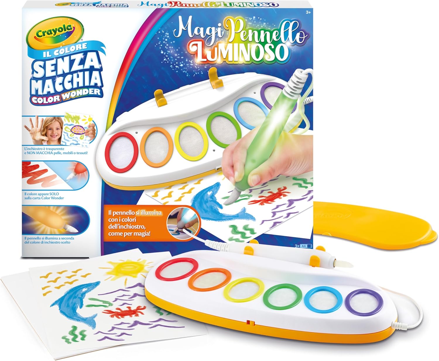 25-6000 CRAYOLA Color Wonder MagiPennello Luminoso