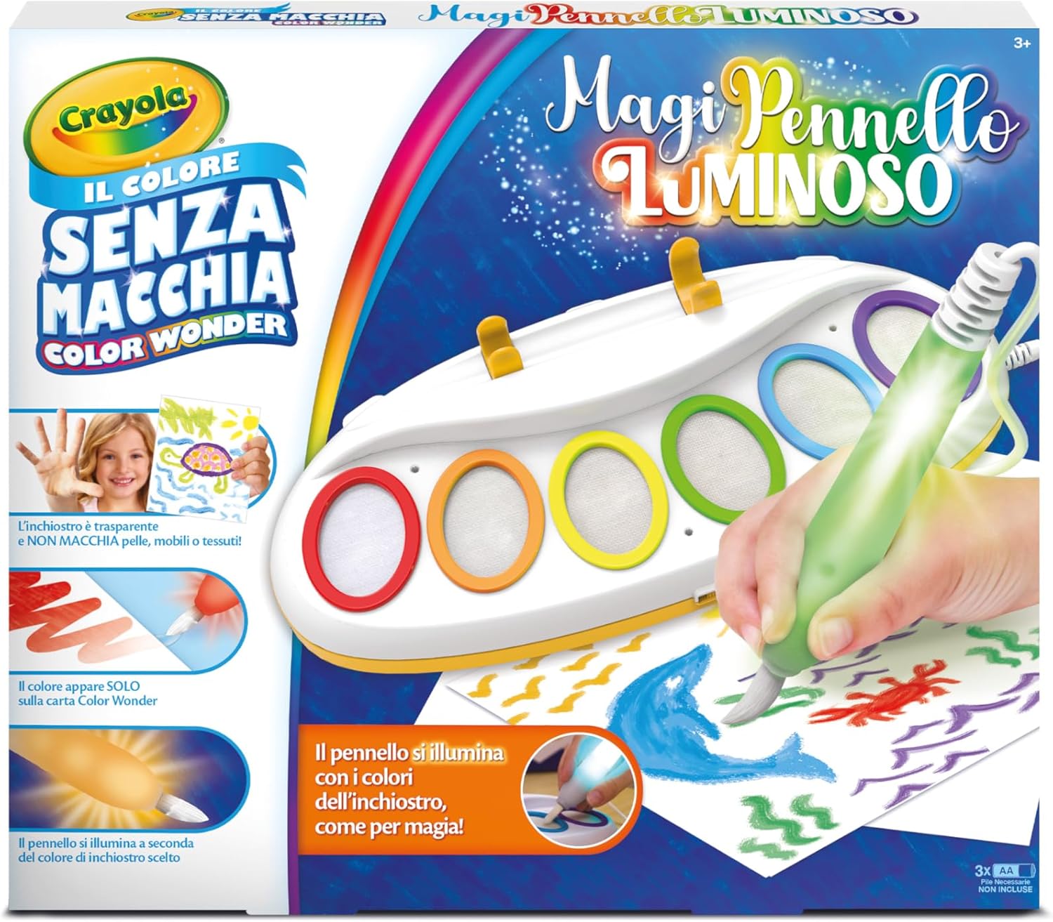 25-6000 CRAYOLA Color Wonder MagiPennello Luminoso