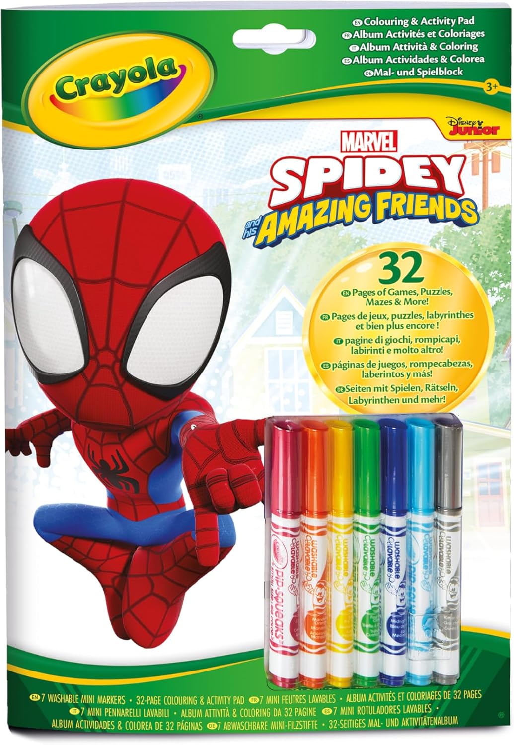 04-2809 CRAYOLA Coloring & Activity with Markers Album Spidey