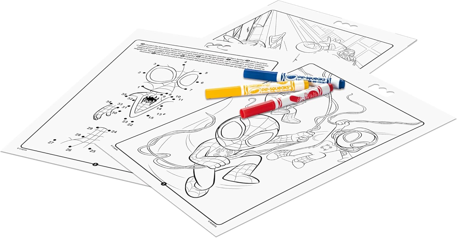04-2809 CRAYOLA Coloring & Activity with Markers Album Spidey