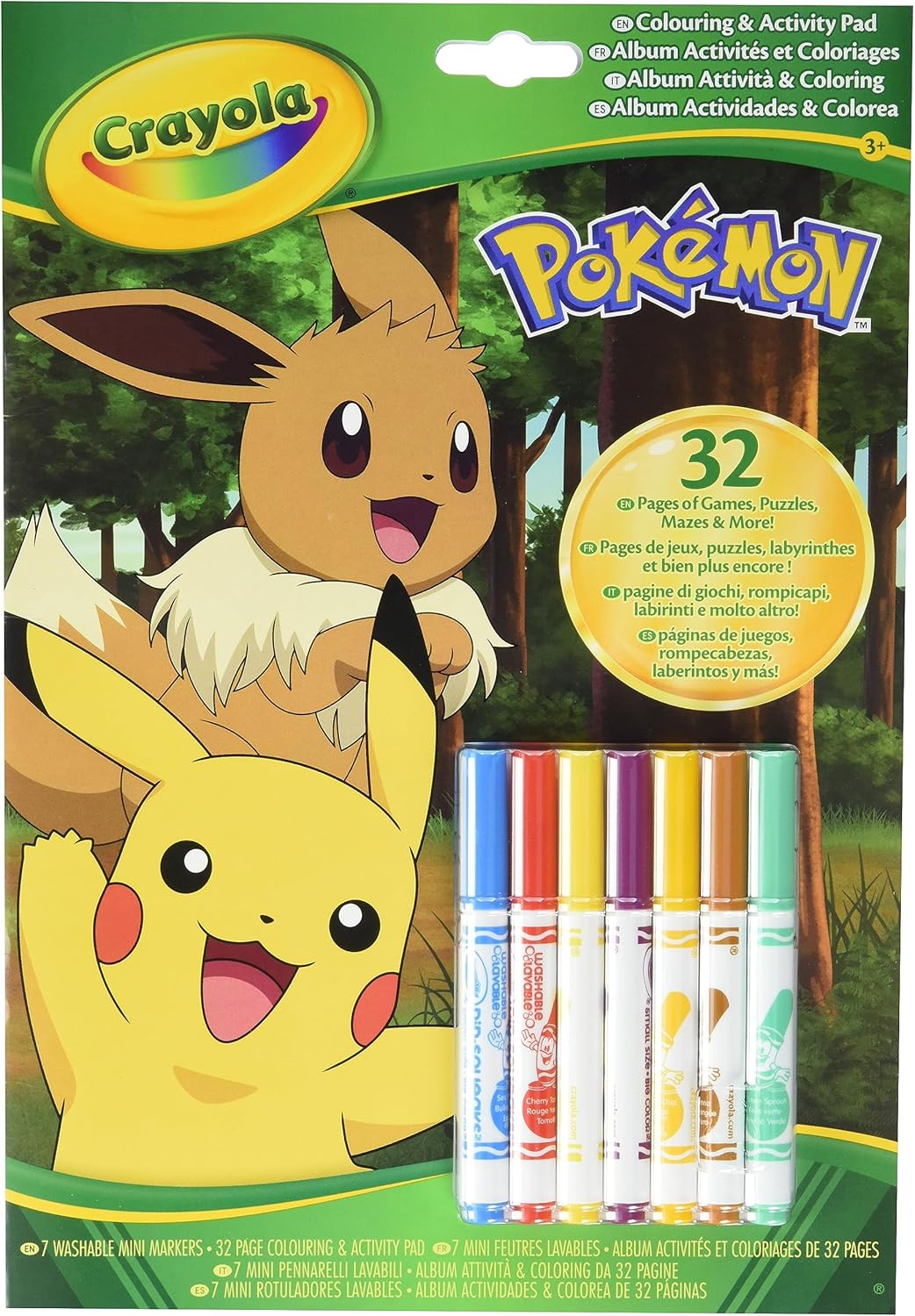 04-2746 CRAYOLA - Album Attività & Coloring Pokemon