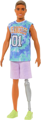 Mattel Barbie Fashionistas Ken #212  Bambola Ken con Protesi alla Gamba
