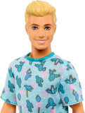 Mattel Barbie Fashionistas Ken #211  Bambola Ken Biondo con Maglietta Cactus