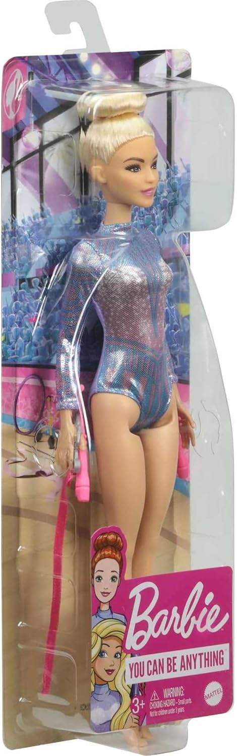 Mattel Barbie Ginnasta GTN65  Bambola Bionda con Body Colorato