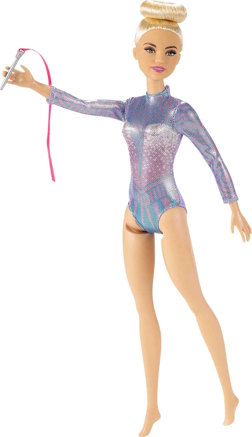 Mattel Barbie Ginnasta GTN65  Bambola Bionda con Body Colorato
