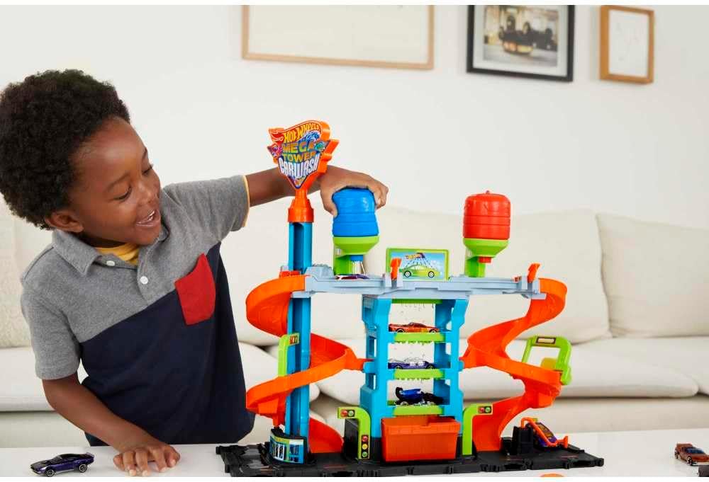HDP05 Mattel Hot Wheels City Mega Torre Autolavaggio