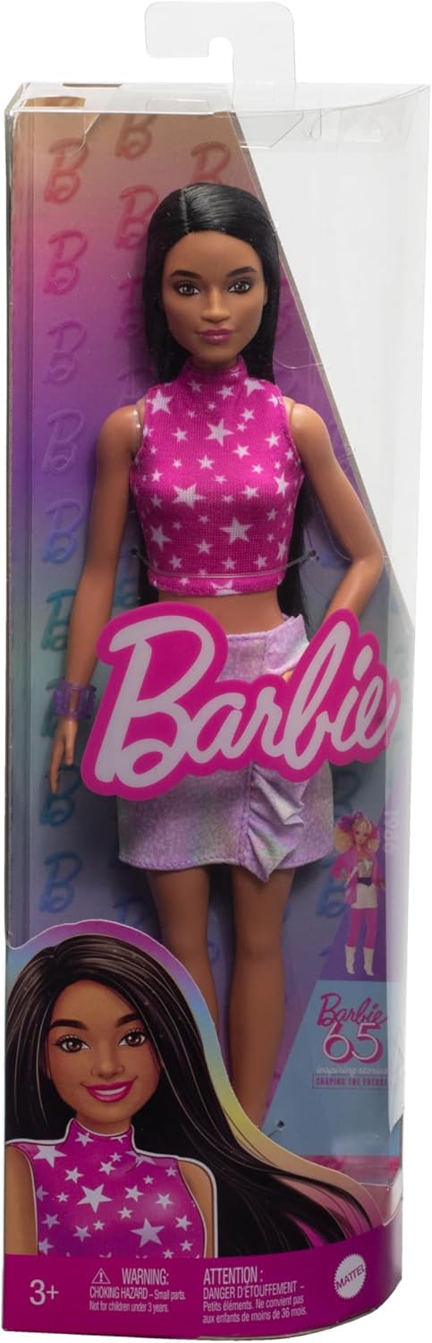 Barbie Fashionistas n. 215 65° Anniversario con Top Rosa e Gonna Cangiante HRH13