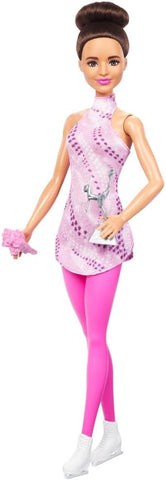 Barbie Carriere Bambola Pattinatrice con Outfit Rosa Pattini Rimovibili e Trofeo