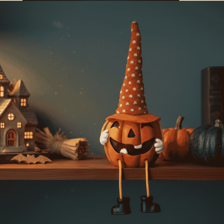 ZUCCA SEDUTA C/CAPPELLO C/LUCI 4 ASS.