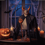 Cerchietto con Corna e Tridente da Diavolo  Set 2 Pezzi Halloween