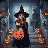 Secchiello Zucca Halloween in Plastica  Cestino Porta Dolcetti