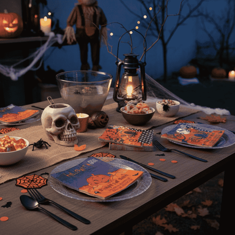 Tovaglioli Halloween 20pz 2 Veli 33x33 cm  3 Assortimenti Casuali