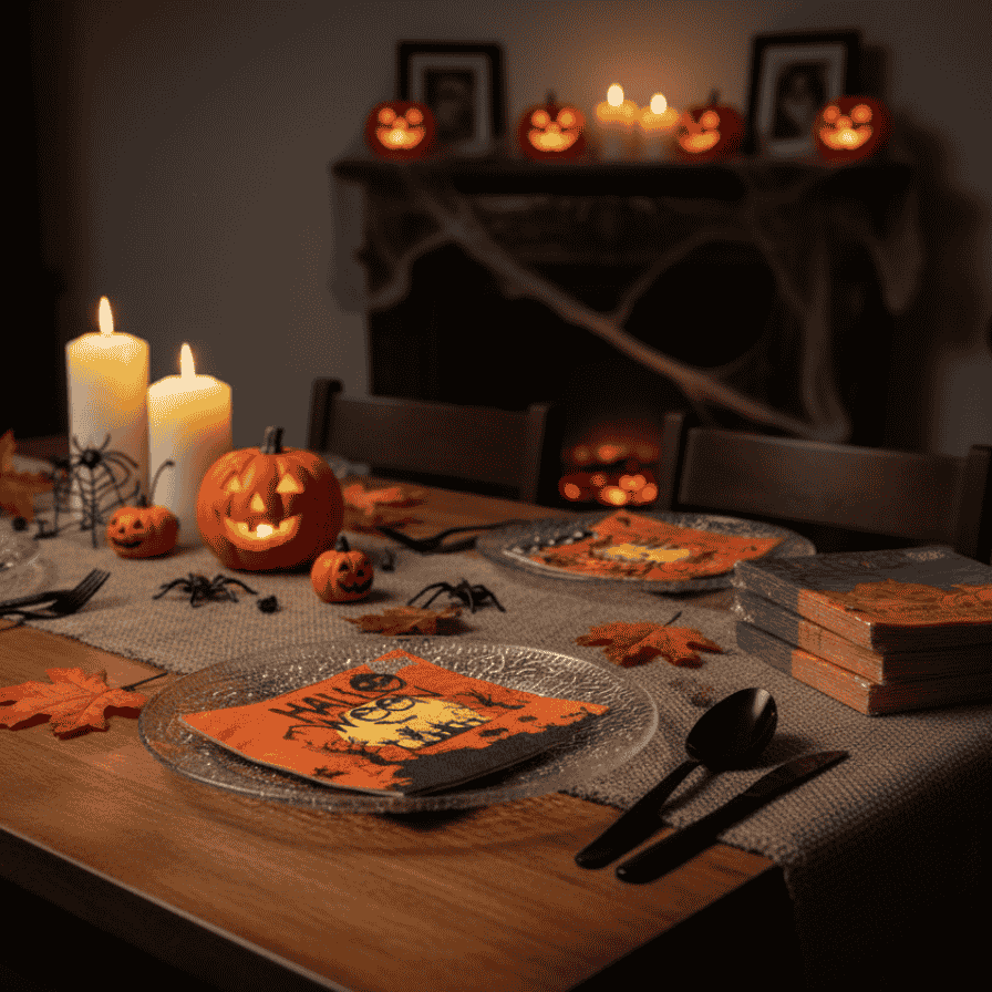 Tovaglioli Halloween 20pz 2 Veli 33x33 cm  3 Assortimenti Casuali