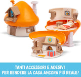 PUF20200  Giochi Preziosi Puffo Burlone con Casetta Tetto Arancione e Accessori